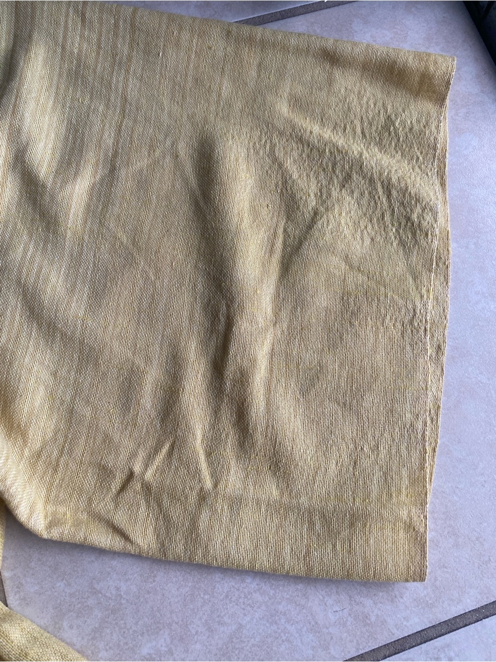Vintage Fall Lightweight Mustard Yellow Kimono Jacket - Picture 4 of 5